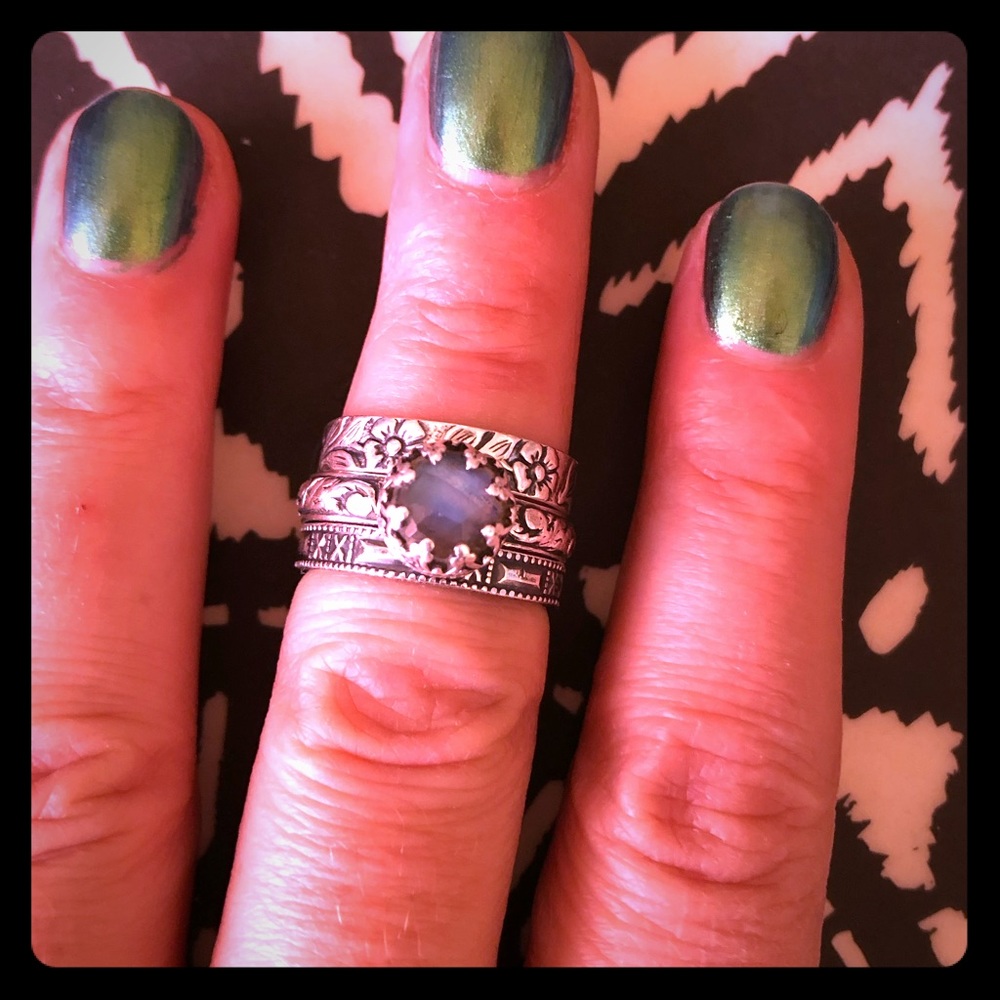 Beautiful Moonstone Ring Set